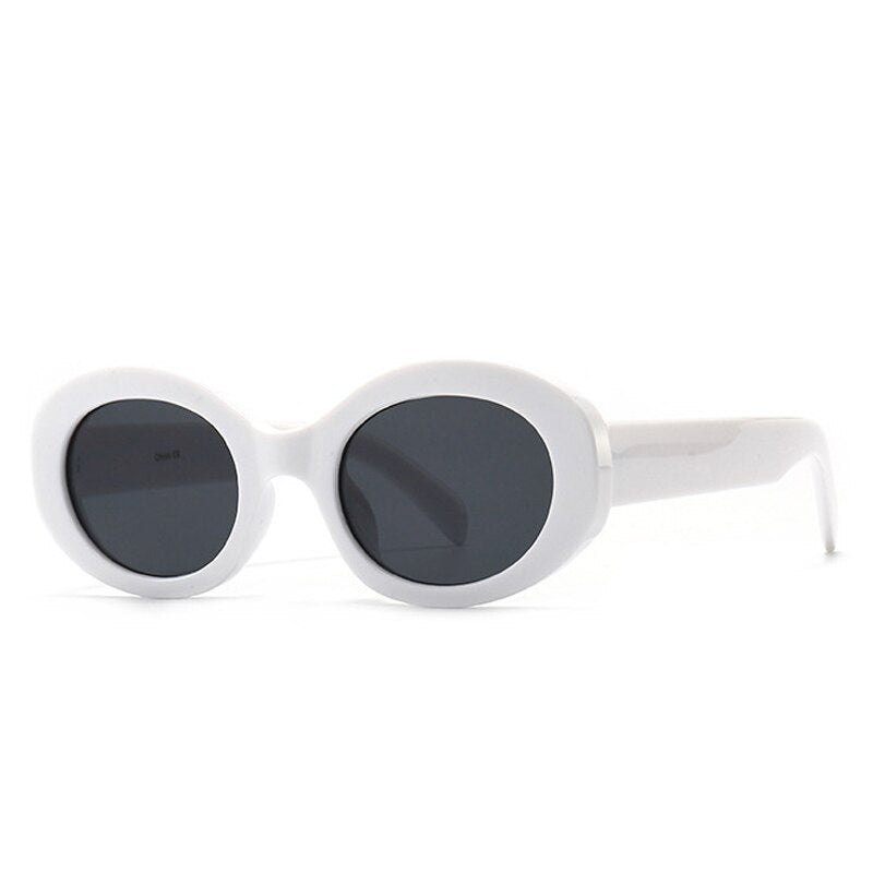 Fashion Oval Women Sunglasses Shades UV400 Brand Designer Men Retro Round Leopard Sun Glasses