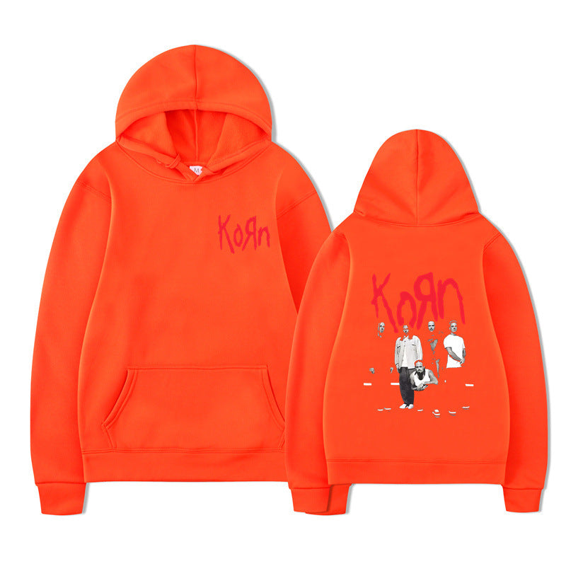 Rock Band Korn Graphic Hoodie Men Women Casual Oversized