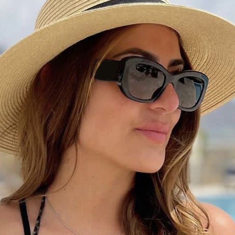 Internet celebrity retro small face sunglasses women&