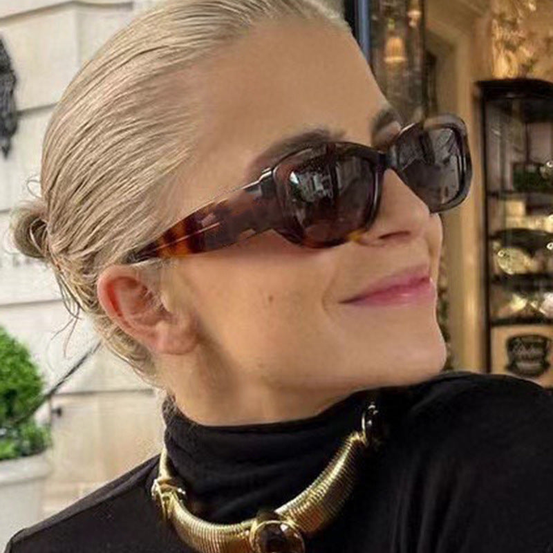 Internet celebrity retro small face sunglasses women&