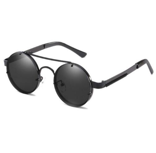 Retro Round Steampunk Sunglasses Women