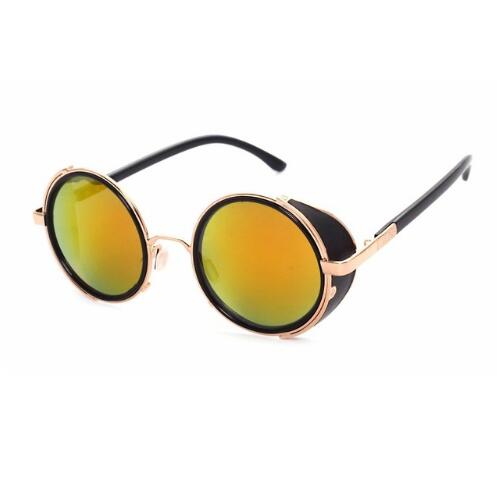 Retro Steampunk Sunglasses Round Designer