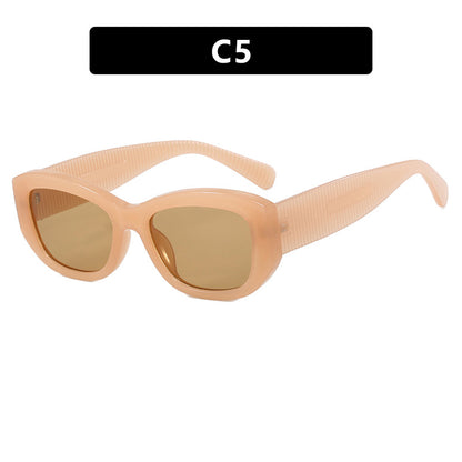 Internet celebrity retro small face sunglasses women&