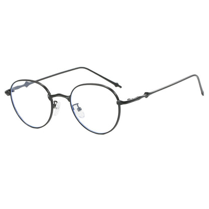 New round retro metal four leaf star fashionable sunglasses