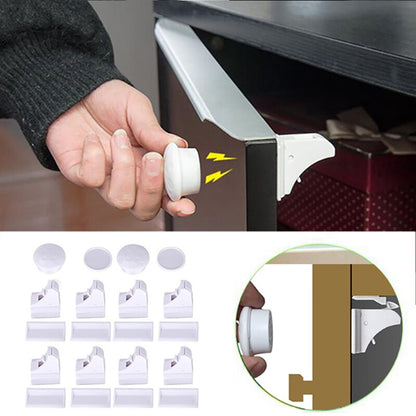 Magnetic Children Safety Lock Baby Cabinet Lock Children Protection Kids Drawer Locker Baby Security Cupboard Childproof Locks