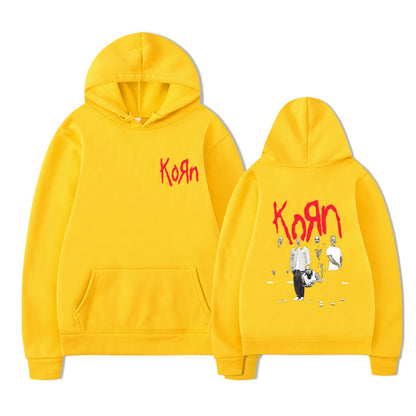 Rock Band Korn Graphic Hoodie Men Women Casual Oversized
