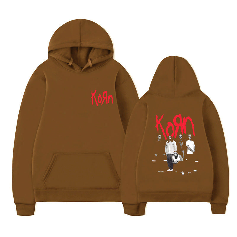 Rock Band Korn Graphic Hoodie Men Women Casual Oversized