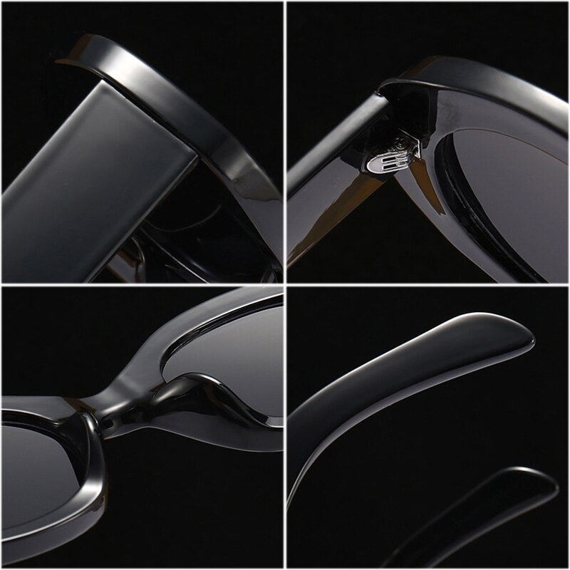 Fashion Oval Women Sunglasses Shades UV400 Brand Designer Men Retro Round Leopard Sun Glasses