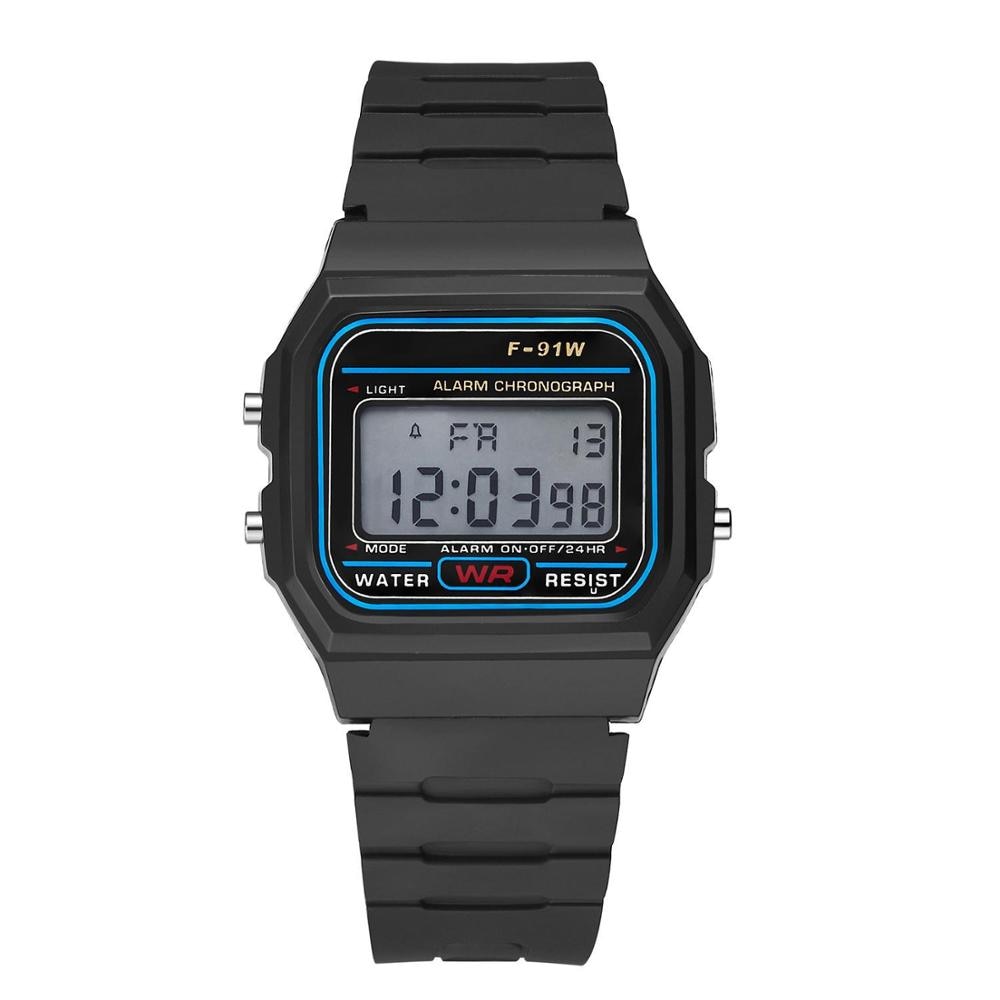 Rose Gold Silver Watches Men Watch Electronic Digital Display Retro Style Clock Men&