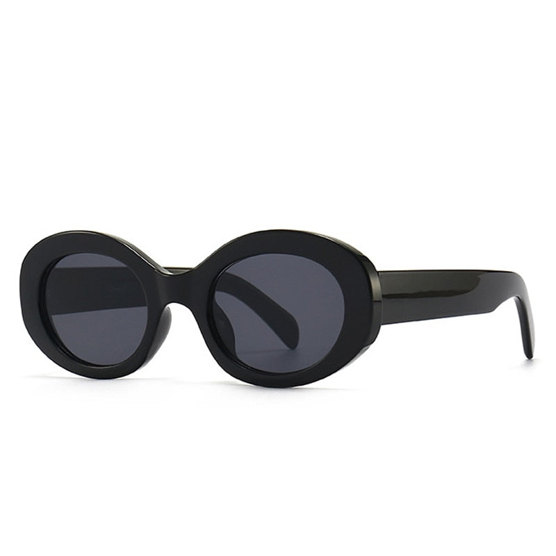 Fashion Oval Women Sunglasses Shades UV400 Brand Designer Men Retro Round Leopard Sun Glasses