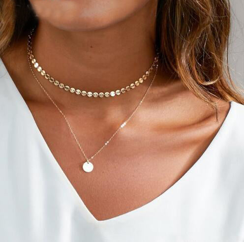 Fine Gold Chain Layered Necklace