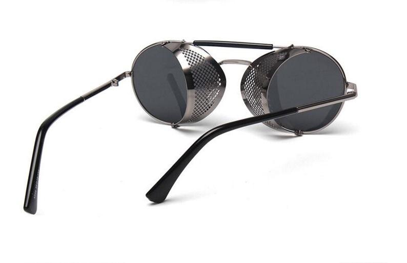 Retro Steampunk Sunglasses Round Designer
