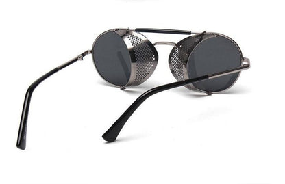 Retro Steampunk Sunglasses Round Designer