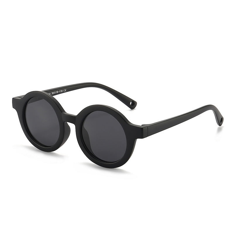 Silicone sunglasses for children aged 0-3, cute baby polarized outdoor sunglasses with UV protection