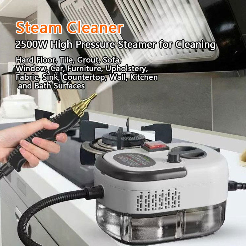 AC Steam Cleaner, Portable High Temp Steamer for Kitchen Grease, Range Hood, Glass &amp; Home Appliance Disinfection