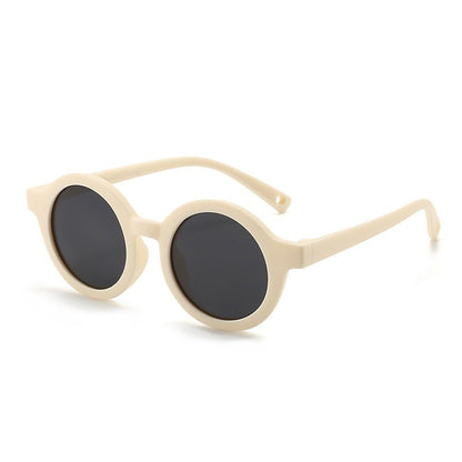 Silicone sunglasses for children aged 0-3, cute baby polarized outdoor sunglasses with UV protection